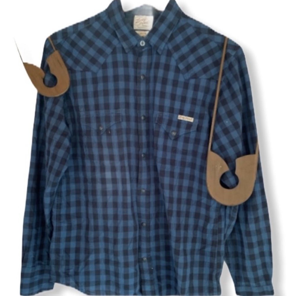 Lucky Brand Western Cut‎ Checked Shirt